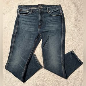Ralph Lauren Polo Tompkins Mid Rose Skinny Crop Jeans